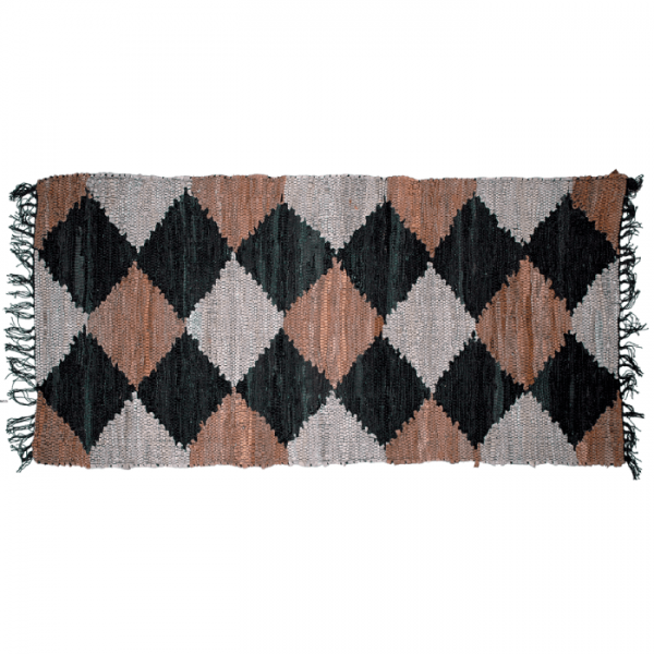 Χαλί Δερμάτινο με Σχέδιο και μονόχρωμο σε διάφορα μεγέθη